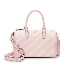 Pink Striped Handbag
